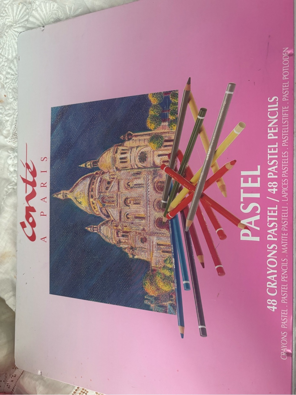 Pastel Colored Pencil Set - Pink